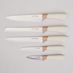 НАБОР НОЖЕЙ AGNESS НА ПЛАСТИКОВОЙ ПОДСТАВКЕ, 6 ПРЕДМЕТОВ  фото 3