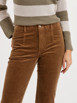 брюки женские укороченные из микровельвета - Glenfield фото 6