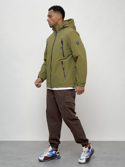 Куртка молодежная весенняя с капюшоном цвета хаки - Mtforce фото 3