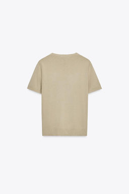 PLAIN KNIT SHORT SLEEVE TOP - Zara фото 15