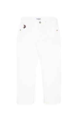 Белые брюки из плотной ткани для мальчика Неожиданная скидка в корзине - U.s. polo assn фото 3