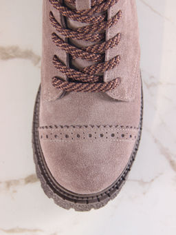 Ботинки 319.22511br.Капучино замша/шерсть