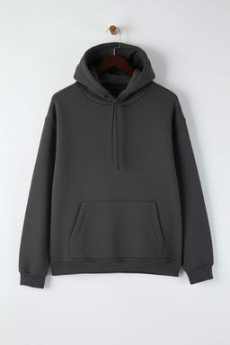 TRENDYOL MAN Vizon Basic Regular/Normal Kesim Kapusonlu Ici Polarl? Kanguru Cepli Sweatshirt TMNAW20SW0163 - Trendyolmilla фото 53