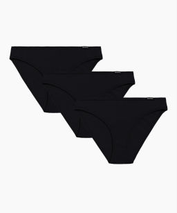 ATLANTIC 3BLP-602 Трусы спорт Basic - набор 3 шт. черный  фото 2