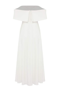 TRENDYOLMILLA Siyah Yaka Detayl? A-Kesim Dokuma S?k Abiye Elbise TPRSS24EL00210 фото 24