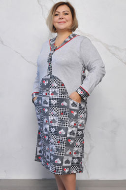 Арт. 9161 Туника с длинным рукавом 48-58 (6 шт) Цвет:ассорти