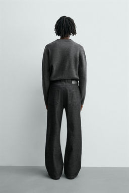 JEANS RELAXED FLARE FIT / Negro - Zara фото 3