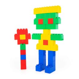 Конструктор строительный XXL, 45 элементов + соединитель (45 элементов) - Полесье фото 3