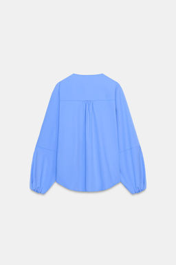 POPLIN BALLOON SLEEVE SHIRT - Zara фото 23