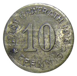 10 пфеннигов 1919 года Германия  Нотгельд  Графрат
