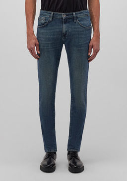 James Mavi Pro Puslu Vintage Koyu Mavi Jean Pantolon  фото 3