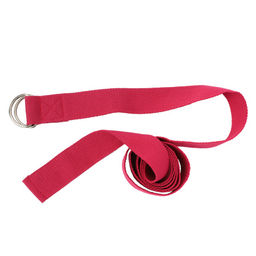 Ремень для йоги и стретчинга 183X3.8 / Розовый / YB183-PN / уп 50 шт - Галеонтрейд фото 2