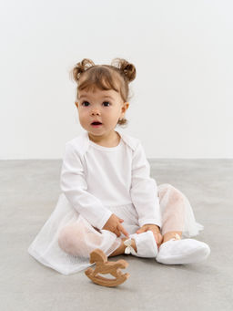 Платье-боди с юбкой из фатина Молоко 0+ - Bungly фото 6