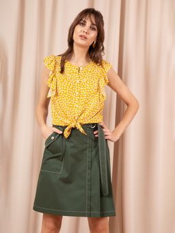 Блуза из вискозы с цветочным принтом - Priz фото 2