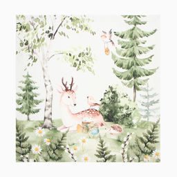 Набор столовый Этель Лесная сказка, скатерть 148х183 +/-2см с ГМВО, салф.40х40 см - 8 шт  фото 10