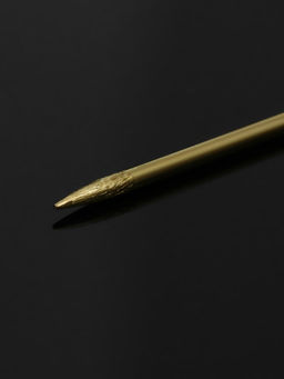 Основа Брошь-игла с шариком d=1.2 см (набор 5 шт.), L=7 см, площадка 1.5 см, цвет золото