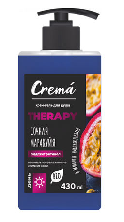 Гель для Душа 430мл CREMA Сочная Маракуйя - Flora фото 6
