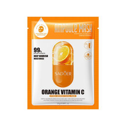 SADOER Восстанавливающая ампульная тканевая маска для лица с экстрактом граната  фото 3