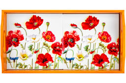 Поднос 31,5*16,5*6,5 см Маки прямоугольный - Elan gallery фото 6