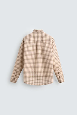 TEXTURED CHECK SHIRT - Zara фото 8
