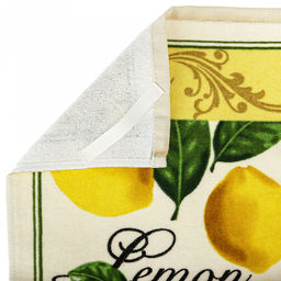 Салфетка махровая 45х45см "Лимоны", плотность 290гр/м2, 100% хлопок, Bolangde (Китай)