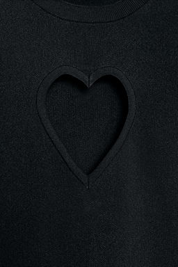 KNIT JUMPER WITH HEART CUT-OUT - Zara фото 7