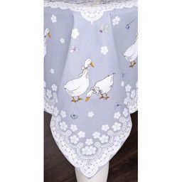 СКАТЕРТЬ ГУСИ ЛЕГАРД 180*140 СМ. СЕРЫЙ, 100 - Lefard фото 3