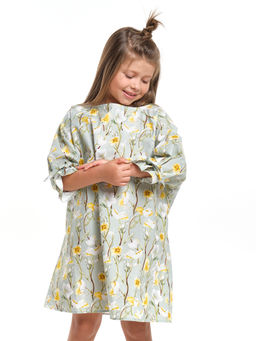 Платье нарядное хлопковое UD 7947 цветы - Mini maxi фото 8