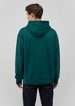 Y?lbas? Kopek Bask?l? Yesil Sweatshirt - Mavi фото 4