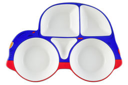 Тарелка сервировочная 28*19*3,6 см Машина 5 секций сине-красная - Elan gallery фото 15