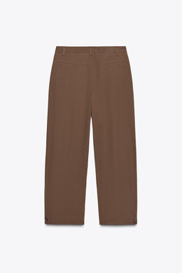ZW COLLECTION DARTED TROUSERS WITH BELT LOOPS - Zara фото 17
