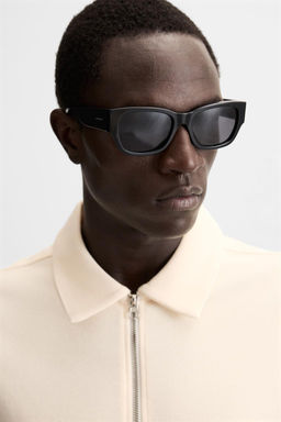 TEXTURED WEAVE POLO SHIRT WITH ZIP - Zara фото 31