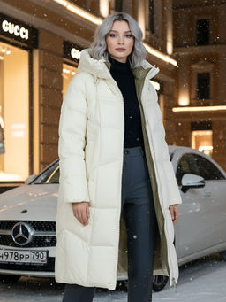 Пальто зимнее утепленное с капюшоном Бренд: Visdeer