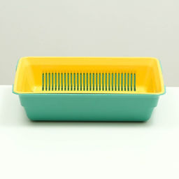 Туалет глубокий с сеткой 36 х 25 х 9 см, жёлтый/ярко-зелёный - Simaland фото 2