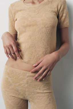 JACQUARD KNIT T-SHIRT - Zara фото 2