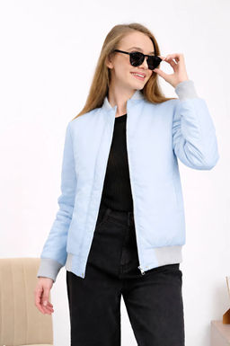 Бомбер женский демисезонный HN-4 голубой