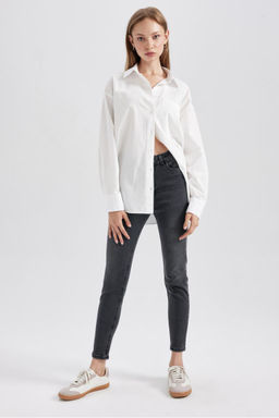 Джинсовые брюки скинни длиной до щиколотки с нормальной талией Rebeca - Defacto фото 4