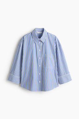 Camisa corta de popelina