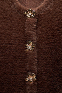 FUZZY KNIT CARDIGAN - Zara фото 4