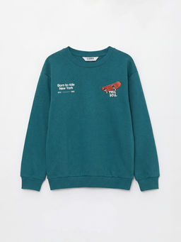 Bisiklet Yaka NYC Bask?l? Erkek ?ocuk E?ofman Tak?m?