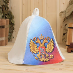 Шапка для бани Россия принт