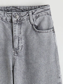 Wideleg Ta?l? K?z ?ocuk Jean Pantolon