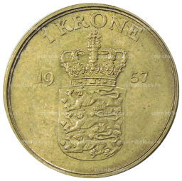 1 крона 1957 года Дания