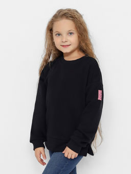 CRB wear/CWJG 63716-22-390 Джемпер для девочки,черный/Ex.Cherubino  фото 5