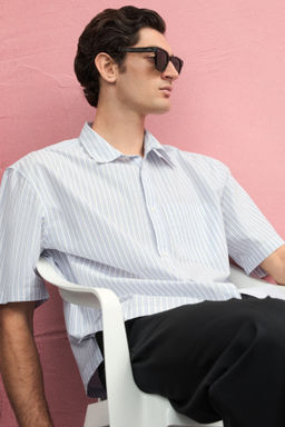 Camisa de popelina estilo boxy Regular Fit - H&m фото 8
