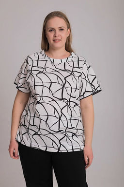 Футболка М325254бч Белый/черный