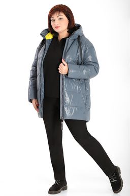 Дутик женский зимний синий больших размеров - Almond фото 2