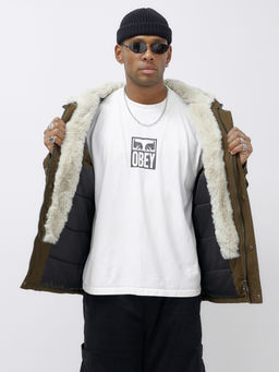 Куртка молодежная мужская зимняя с мехом темно-коричневого цвета 2611TK - Mtforce фото 15