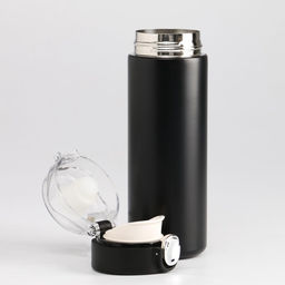 Термос Мастер К Simple, 400 мл, 20.5?6.3 см, сохраняет тепло 8 ч, нержавеющая сталь, чёрный