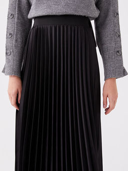 Beli Lastikli Kad?n Pileli Etek